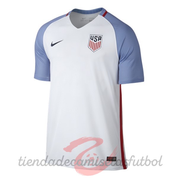 Casa Camiseta Estados Unidos Retro 2016 Blanco Camisetas Originales Baratas