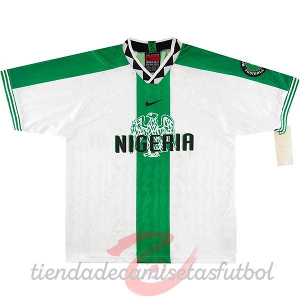 Segunda Camiseta Nigeria Retro 1996 Blanco Camisetas Originales Baratas