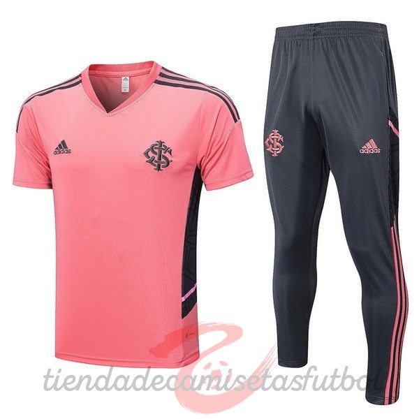 Entrenamiento Conjunto Completo Internacional 2022 2023 Rosa Gris Camisetas Originales Baratas