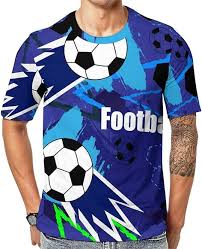 Camiseta de Fútbol para Hombre - Manga Corta y Cuello Redondo