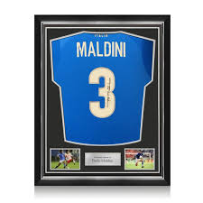 Camiseta Exclusiva de Italia Firmada por Paolo Maldini