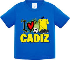 Camiseta Bebé Cádiz - Amor por el Fútbol