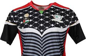 Camiseta de Fútbol Palestina - Negro