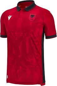 Camiseta de Fútbol Albania 2023-2024 - Macron Auténtica