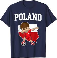 Camiseta Dabbing Fútbol Polaco para Niños