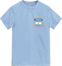 Camiseta de Fútbol Argentina para Niños - Celeste 3-4 Años